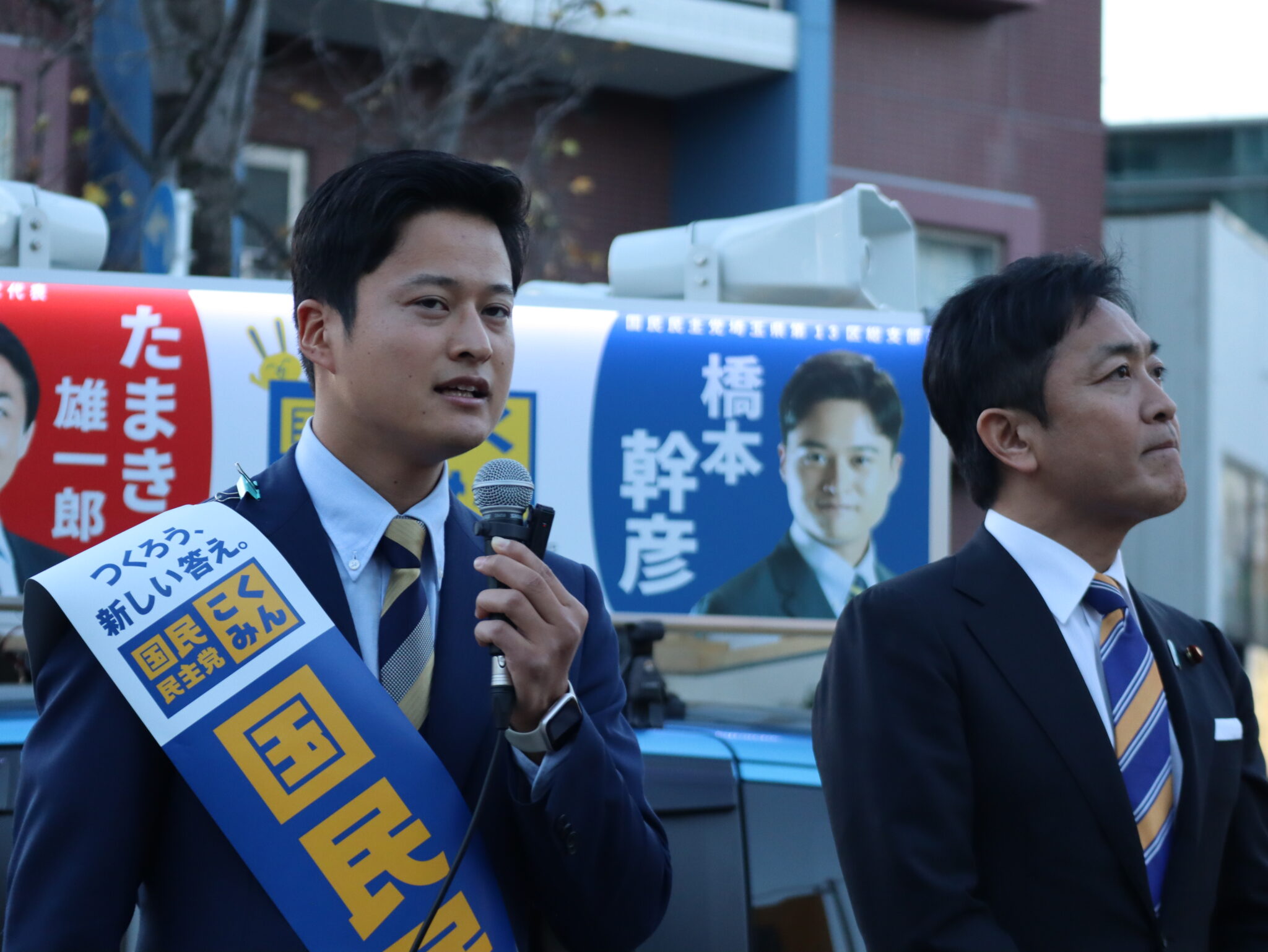 玉木代表が埼玉県久喜市で演説