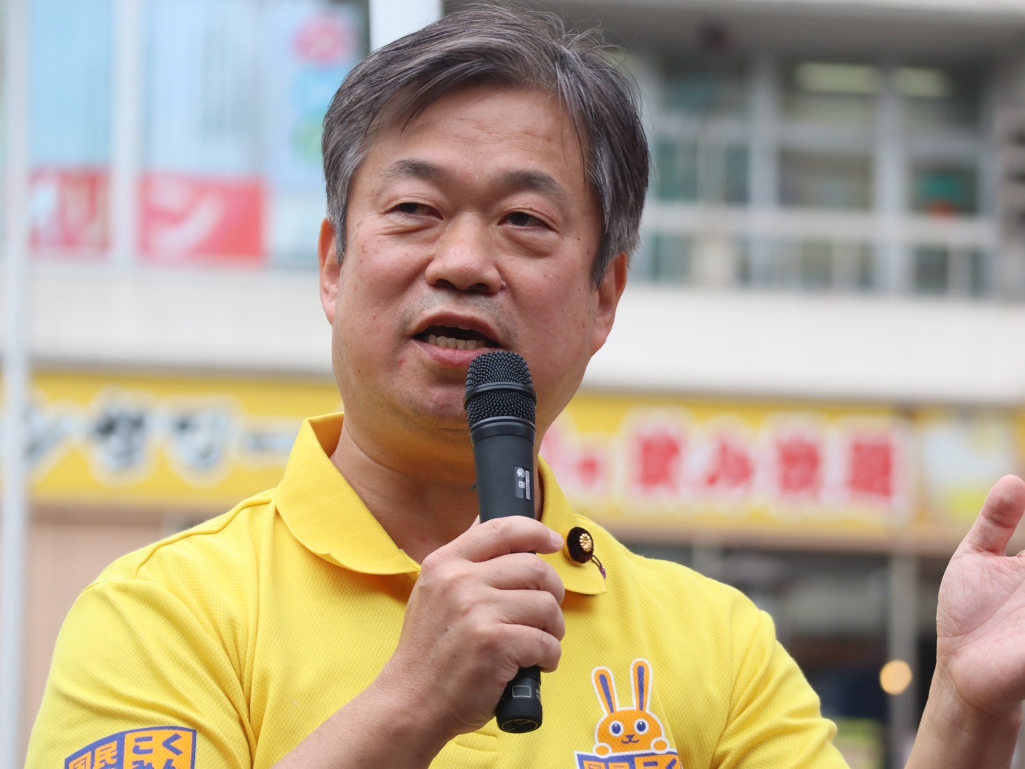 【千葉5区】「国民が望む政策の実現をめざす」榛葉幹事長が岡野総支部長と演説