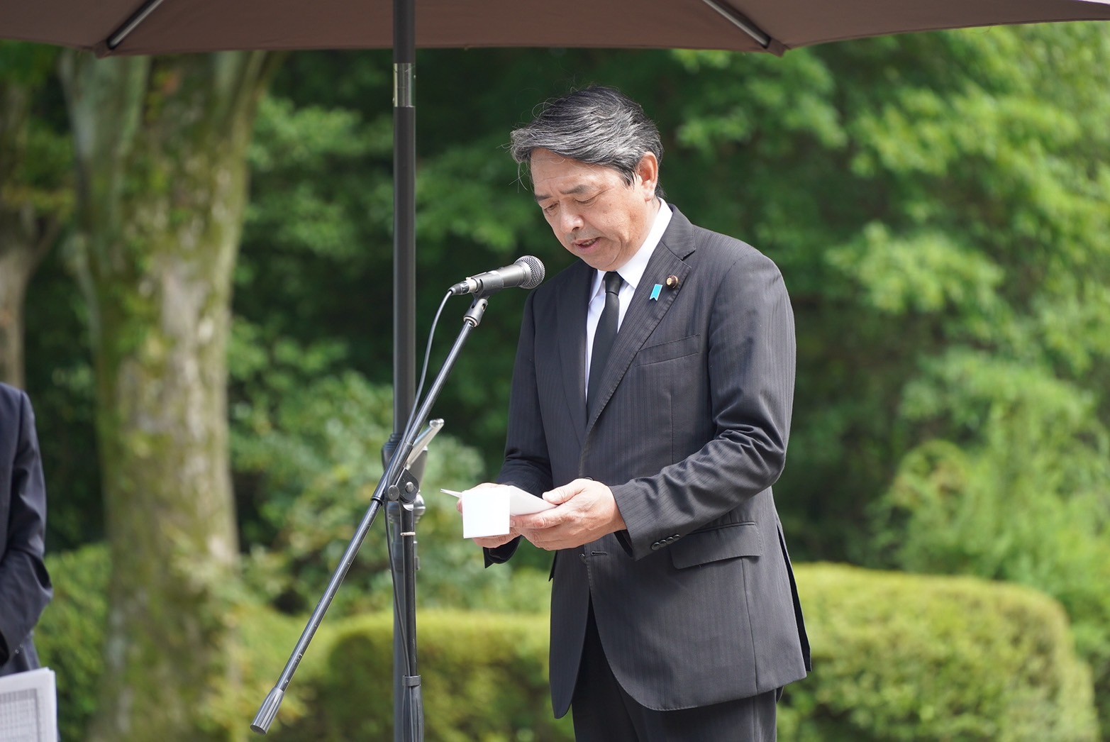 榛葉幹事長がシベリア・モンゴル抑留犠牲者追悼の集いに参列