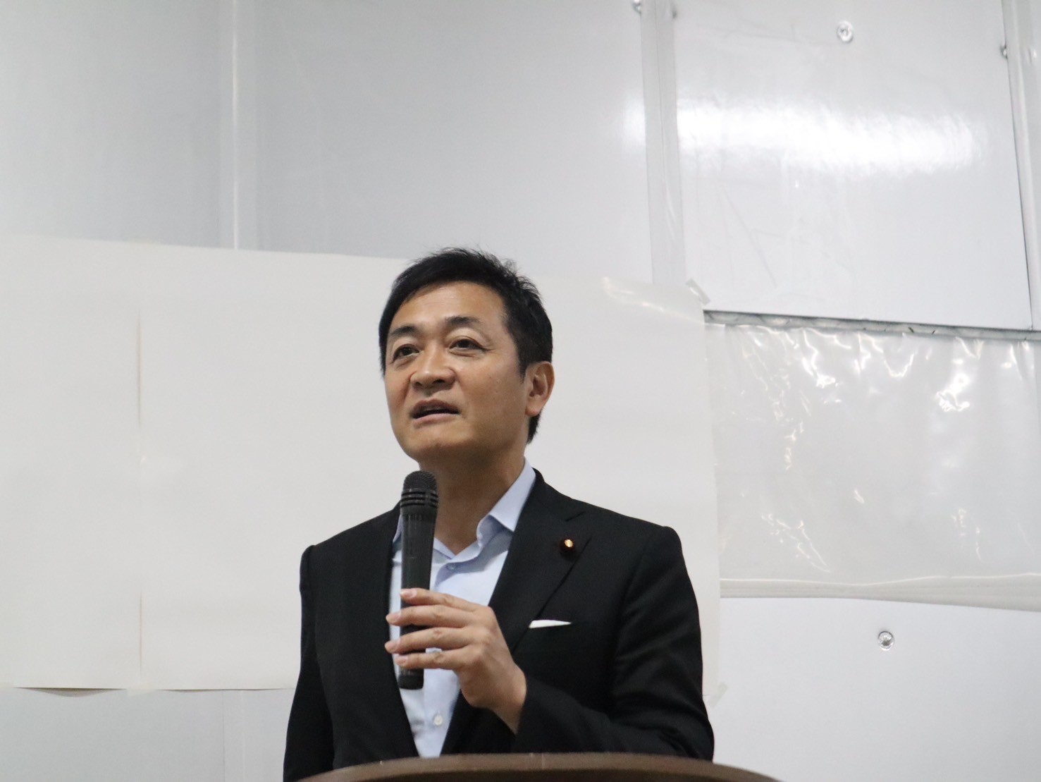 【秋田】「農業者の所得が上がる農政に」村岡敏英総支部長が玉木代表と街頭演説