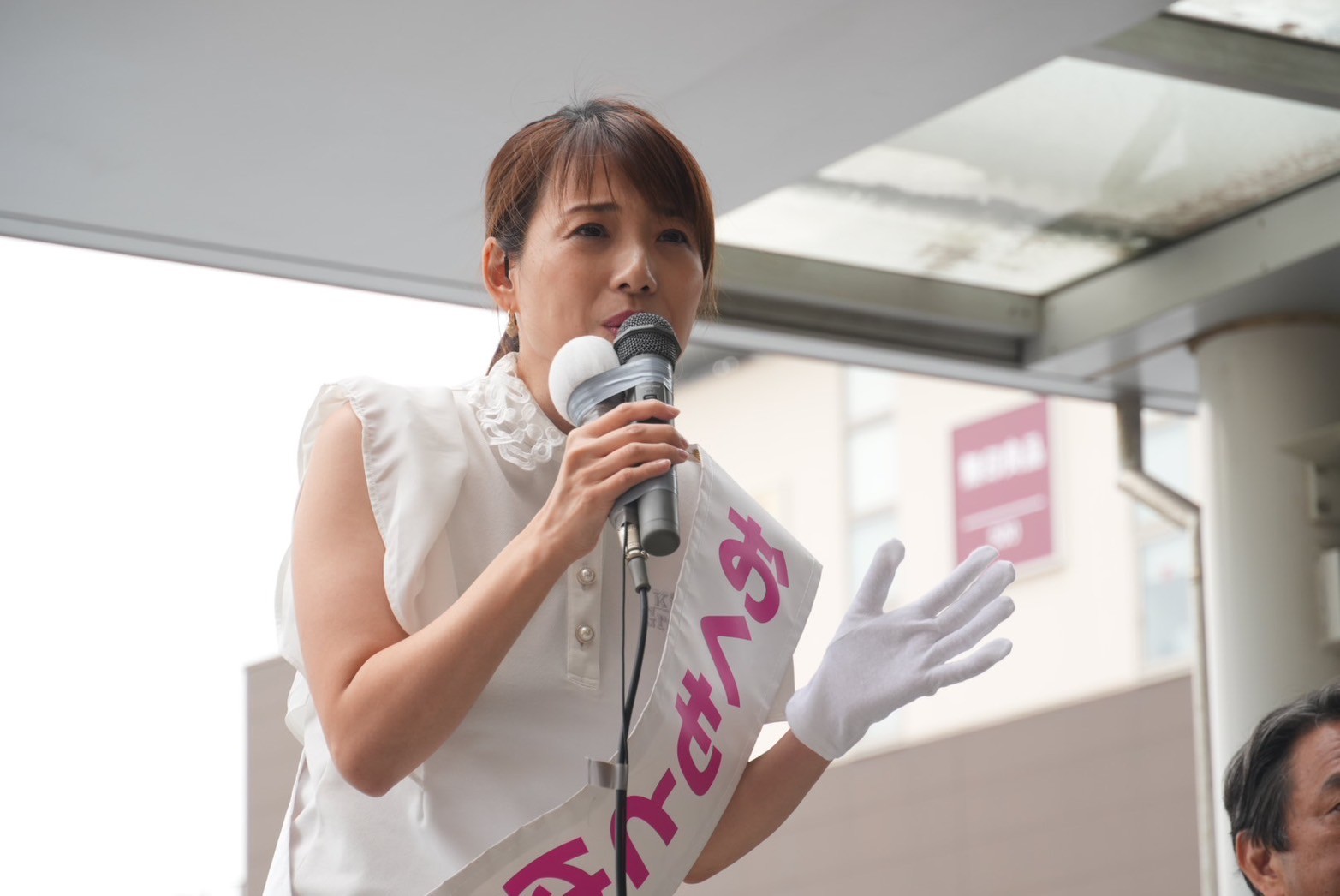 【東京3区・奥本ゆり】「古すぎる日本の教育を変えていく」奥本ゆり候補が榛葉幹事長と街頭演説