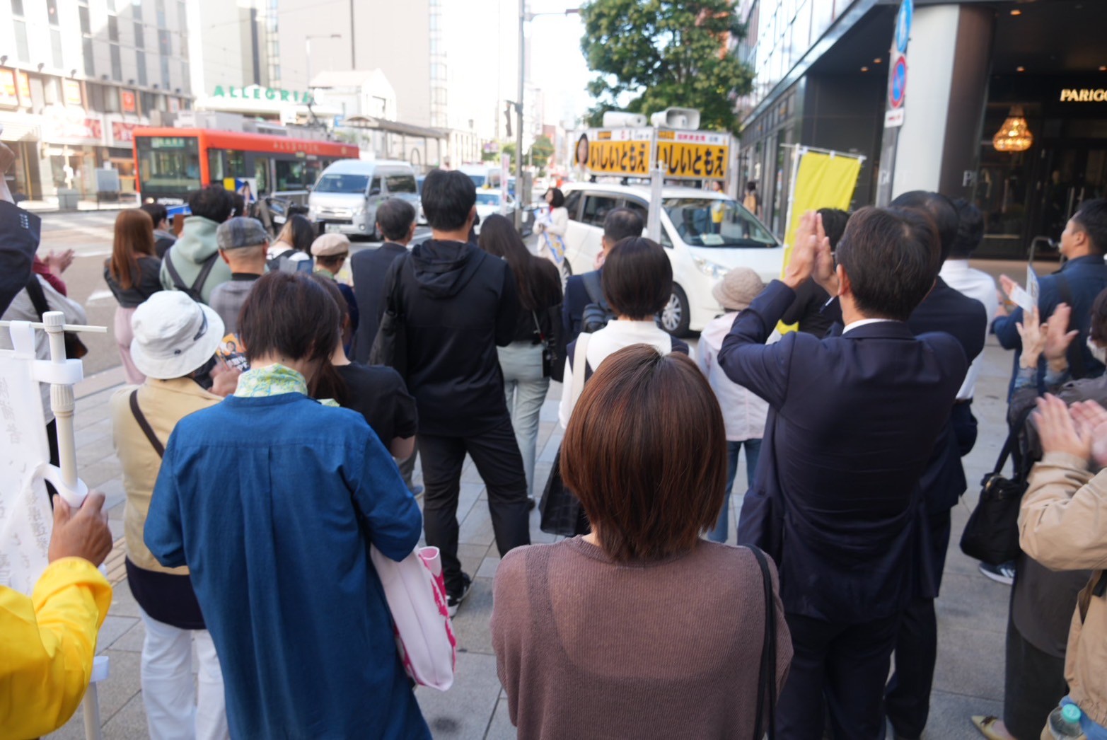 【愛媛1区・石井ともえ】「愛媛県の希望となる人になる」石井ともえ候補が榛葉幹事長と街頭演説