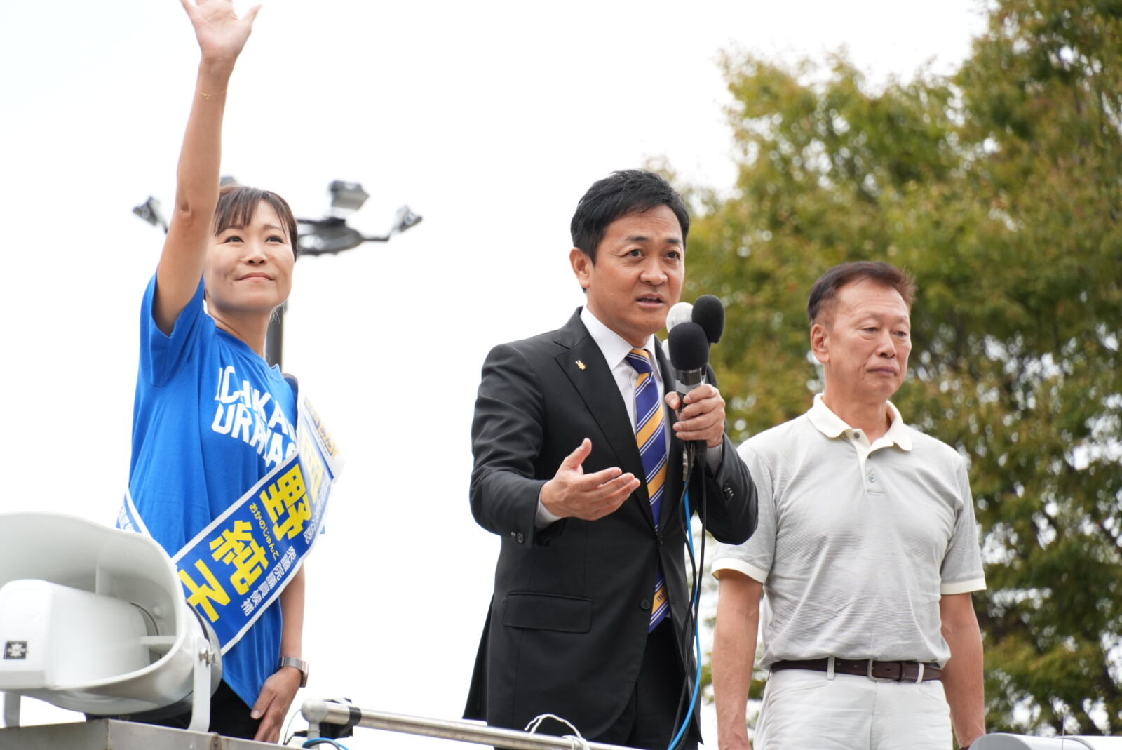 【千葉5区・岡野純子】「皆さんの一票でこの国を変えよう」玉木代表が岡野純子候補と街頭演説