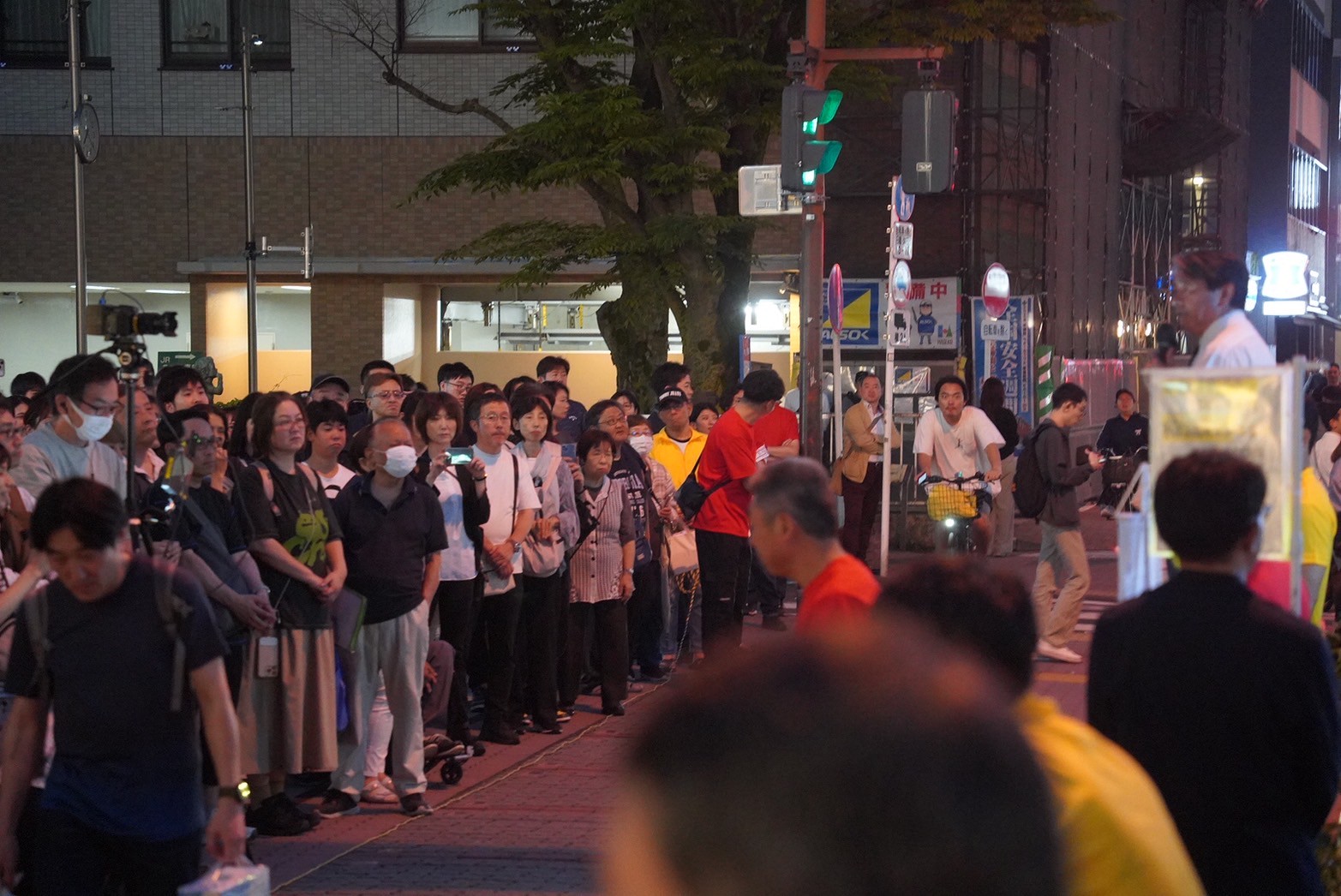 【都議選（江東区）】「この亀戸から政治のあきらめを払しょくしていく」高橋たくみ都議候補が榛葉幹事長と演説