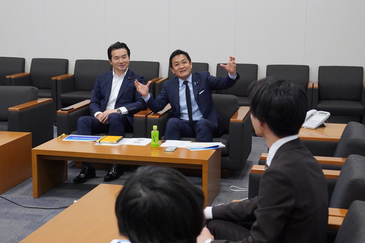 【青年局】国民民主党学生部からの提言を受ける
