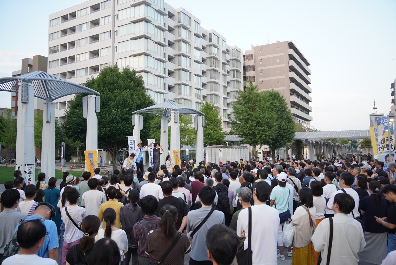 【神奈川】「子どもたちが『日本に生まれて良かった』と言える国をつくりたい」かごしま彰宏総支部長が玉木代表と街頭演説