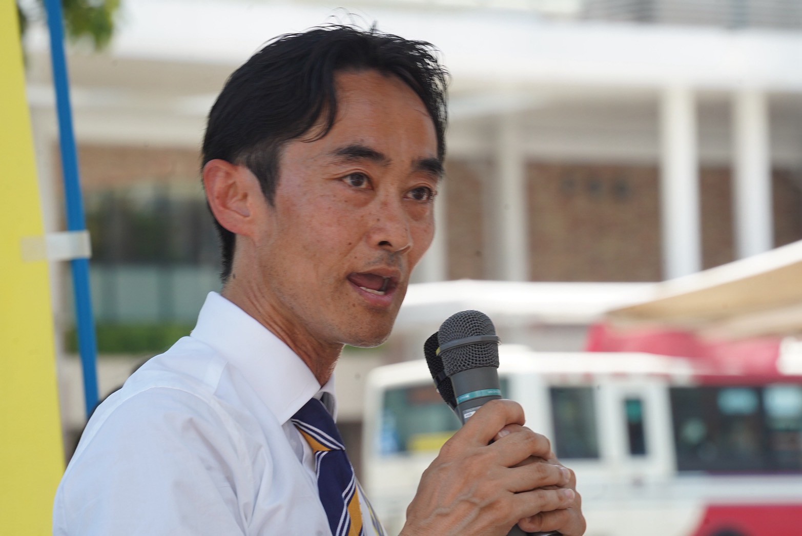 　【都議選（武蔵野市）】「都内43万社の中小企業が給料を上げる鍵になる」松井たかお都議候補が榛葉幹事長と演説