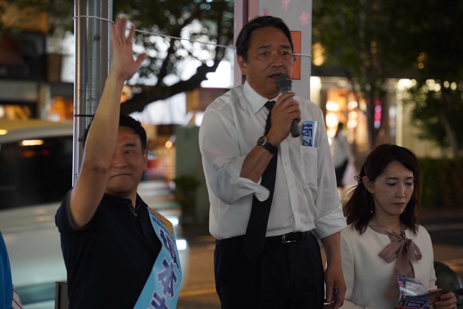 【都議選（世田谷区）】「東京をもっと優しく、強くする」坂本まさし都議候補が榛葉幹事長と演説