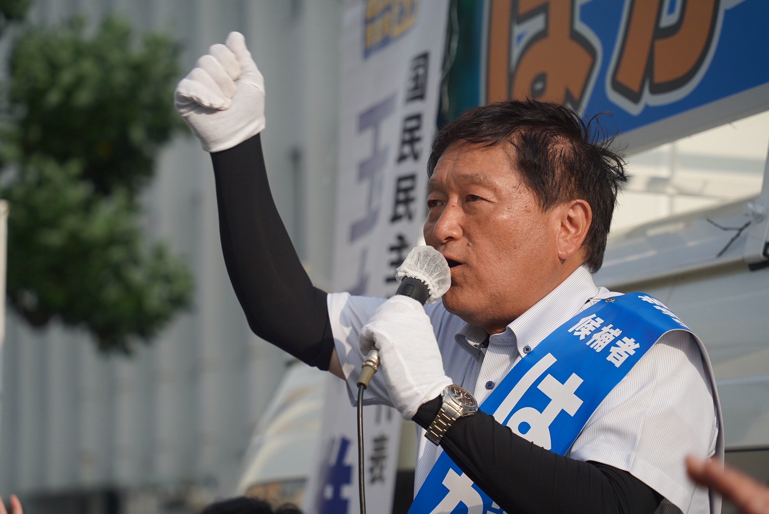 【山形・はが道也】「まじめに働く人が報われる社会、税金を払う側の立場に立った政治が必要」玉木代表が山形駅東口で演説