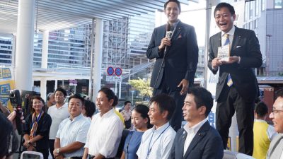 【神奈川】「党員サポーターの皆さんと、もっと一緒に戦うべきだった」全国キャラバンで玉木代表が挨拶