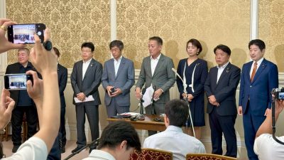【国会】憲法53条に基づく臨時国会召集要求書を参議院議長に提出
