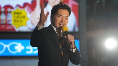 【東京】「結党の原点と初心を忘れず、子どもたちに誇れる日本をつくっていきたい」国会開会にあたっての街頭演説会を開催