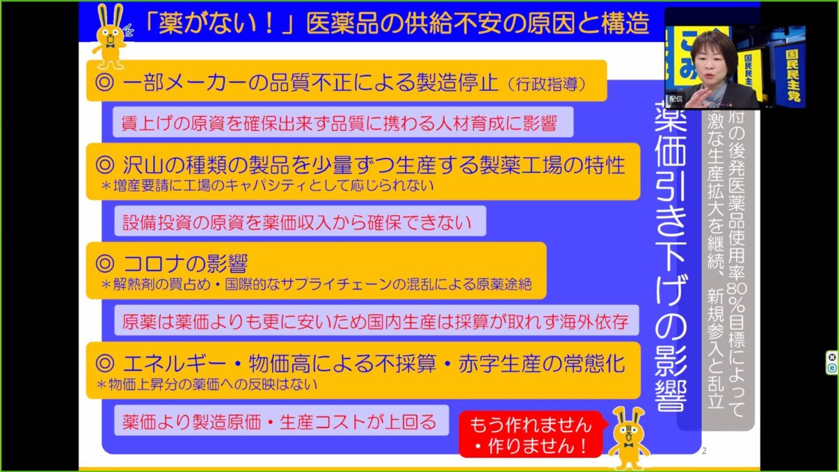 【党員】田村議員との「社会保障政策（薬価改定）」に関する懇談会を開催