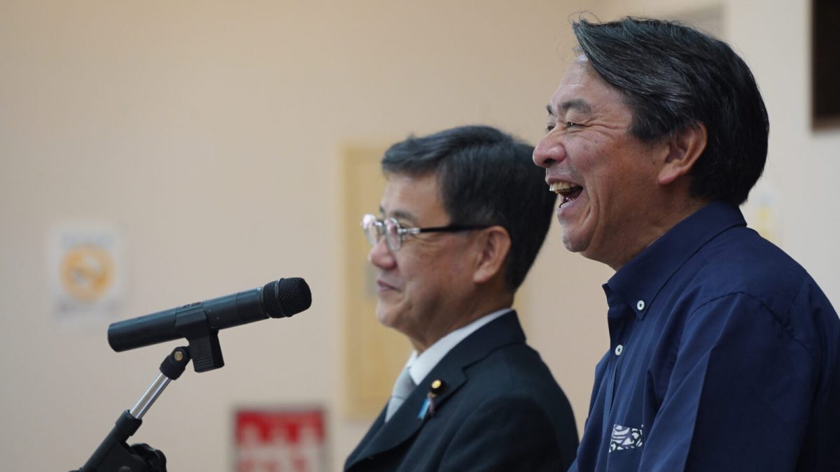 【沖縄】「沖縄だからこそ『対決より解決』を」榛葉幹事長が全国キャラバンで講演