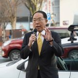 【山梨】「集めた税金を使う側ではなく、働いて税金を払う側に立った政治が始まった」榛葉幹事長が全国キャラバンで演説