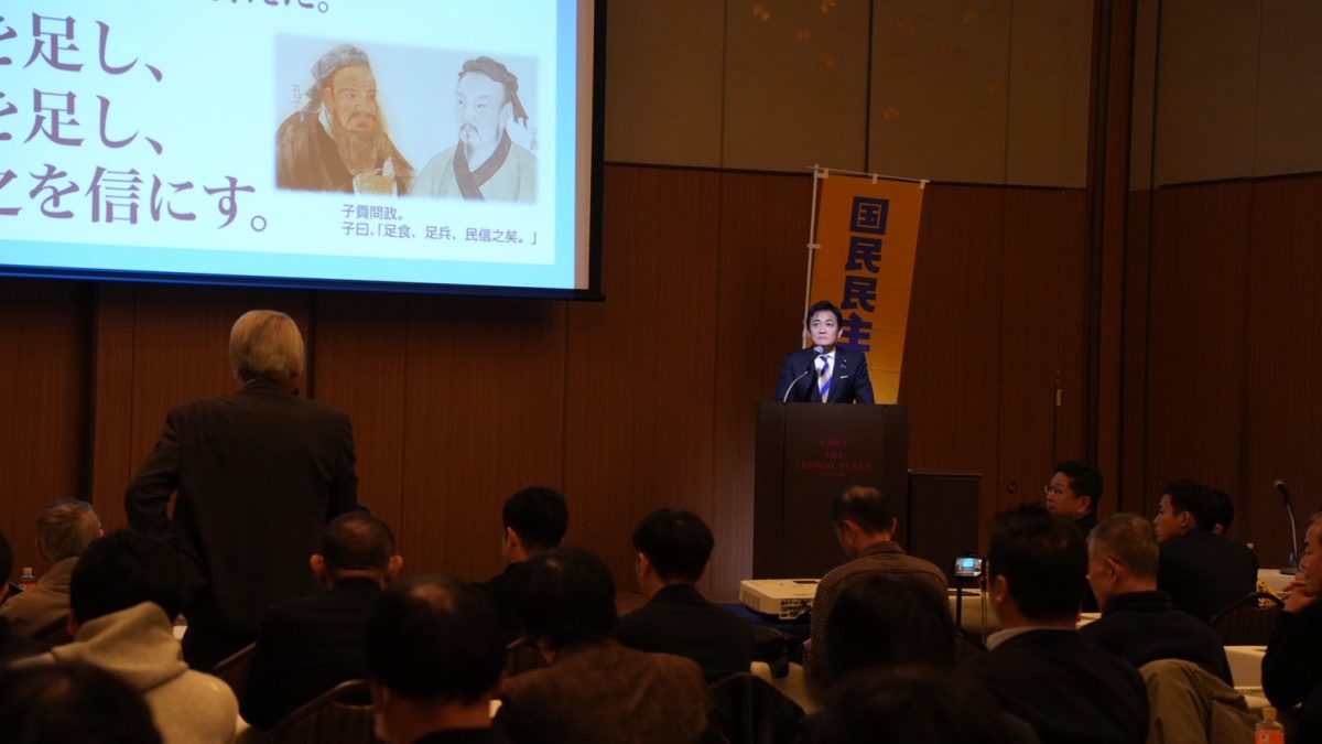 【石川】「働き控えを解消し、手取りが増える経済を実現したい」玉木代表が全国キャラバンで演説