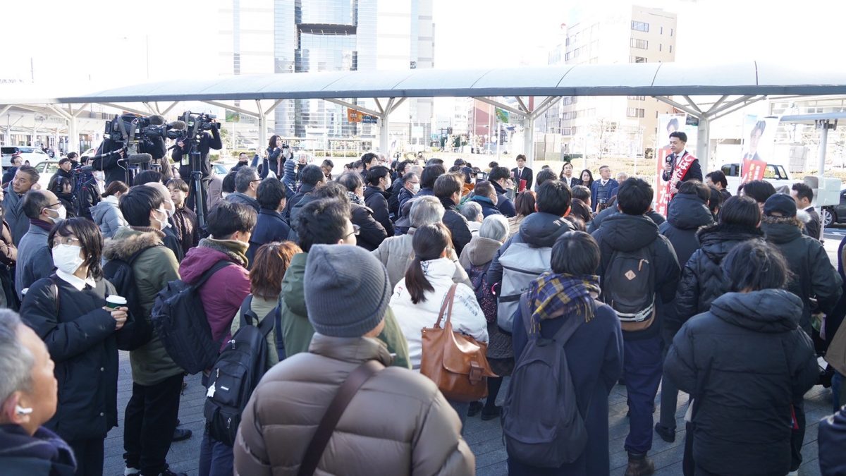 【静岡1区】「若者が夢を追うことができる社会を取り戻す」しばた将平候補が玉木代表と静岡駅前で街頭演説