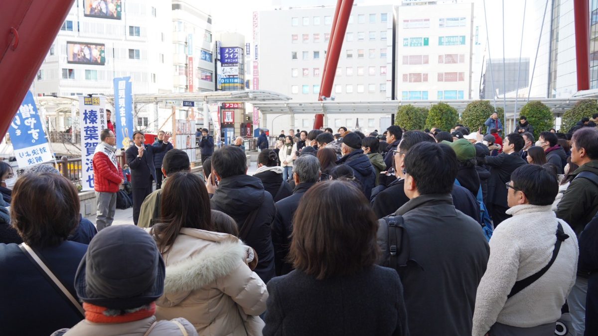 【東京21区】「即戦力となれる私を国政に送り込んでもらいたい」黒田太郎候補と榛葉幹事長が東京都内で街頭演説