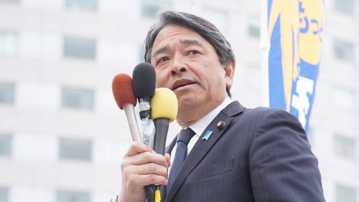 【石川1区】「政治は誰のものなのか、改めて問い直す」おだけかい候補が榛葉幹事長と金沢駅で街頭演説