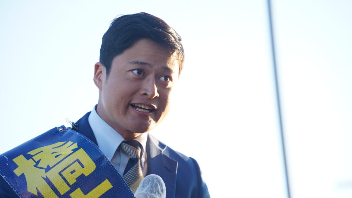 【埼玉13区】「一緒に明るい政治をつくっていこう」橋本みきひこ候補が榛葉幹事長と東武動物公園駅で街頭演説