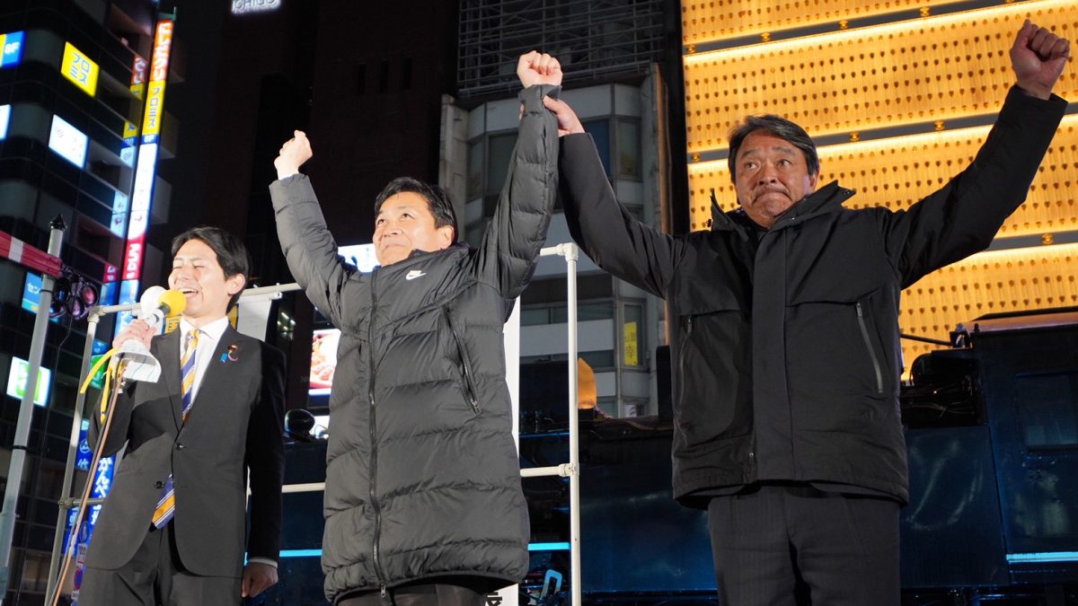 【東京】「現役世代から豊かになろう」玉木代表と榛葉幹事長が衆院選最後の街頭演説で渾身の訴え