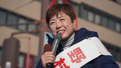 【岐阜2区】「経済政策が間違った方向に行かないよう導けるのは国民民主党だけだ」野村美穂候補が玉木代表と街頭演説