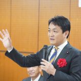【兵庫】「このままの予算だと国民の生活が苦しくなる」玉木代表が向山議員と演説