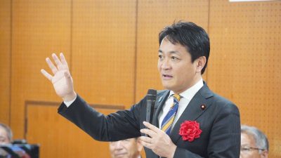 【兵庫】「このままの予算だと国民の生活が苦しくなる」玉木代表が向山議員と演説