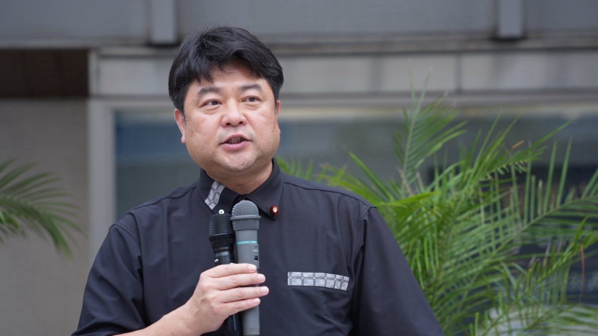 【宮崎】「大事なのは「早く・簡単に・確実に」取りすぎた税金を皆さんの財布にお返しすること」榛葉幹事長が宮崎市で街頭演説
