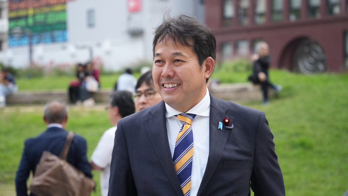 【福岡】「働く者・生活者・納税者の代表として政策を実現していく」浜口政調会長が福岡で街頭演説